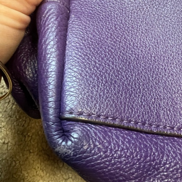 Coach Handbag Purple - Picture 4 of 7